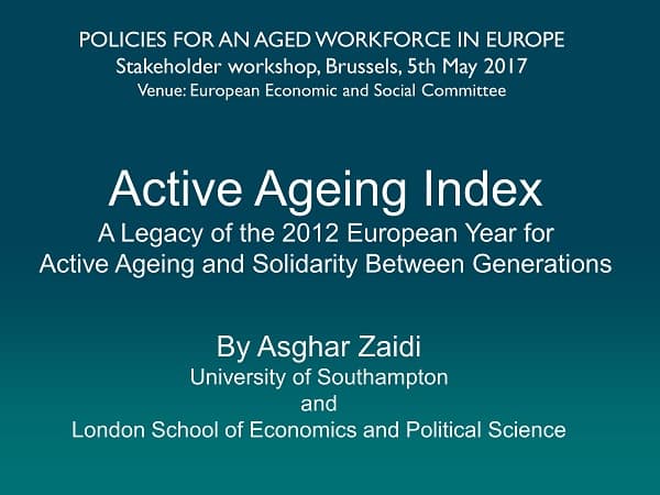 OSE workshop on policies for an aged workforce